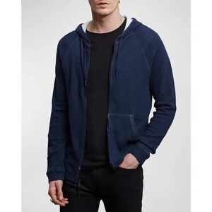 John Varvatos Deep Blue Zip-Up Sweater